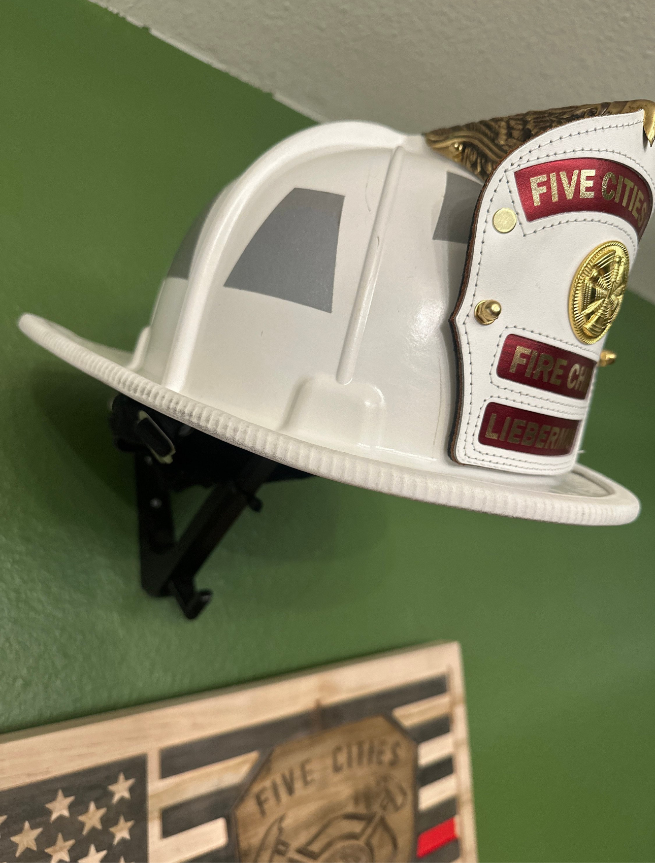 Fire Helmet Wall Mount Display