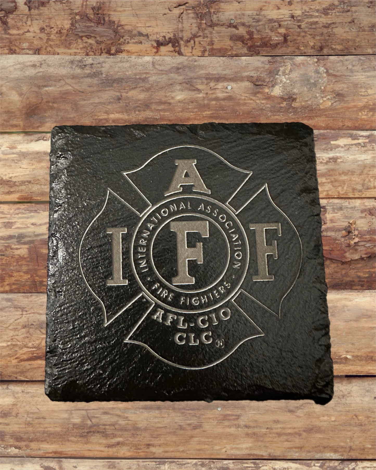Custom Laser Engraved Slate Coasters (set of 4)