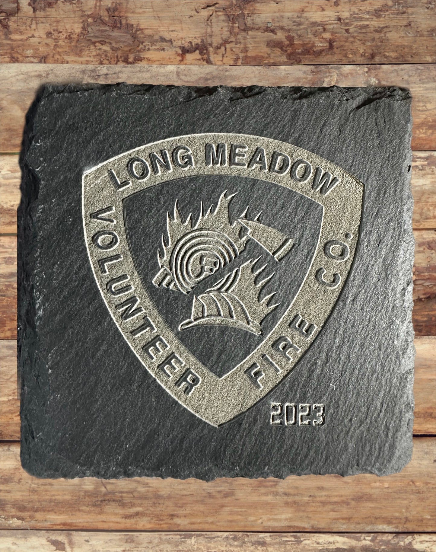 Custom Laser Engraved Slate Coasters (set of 4)