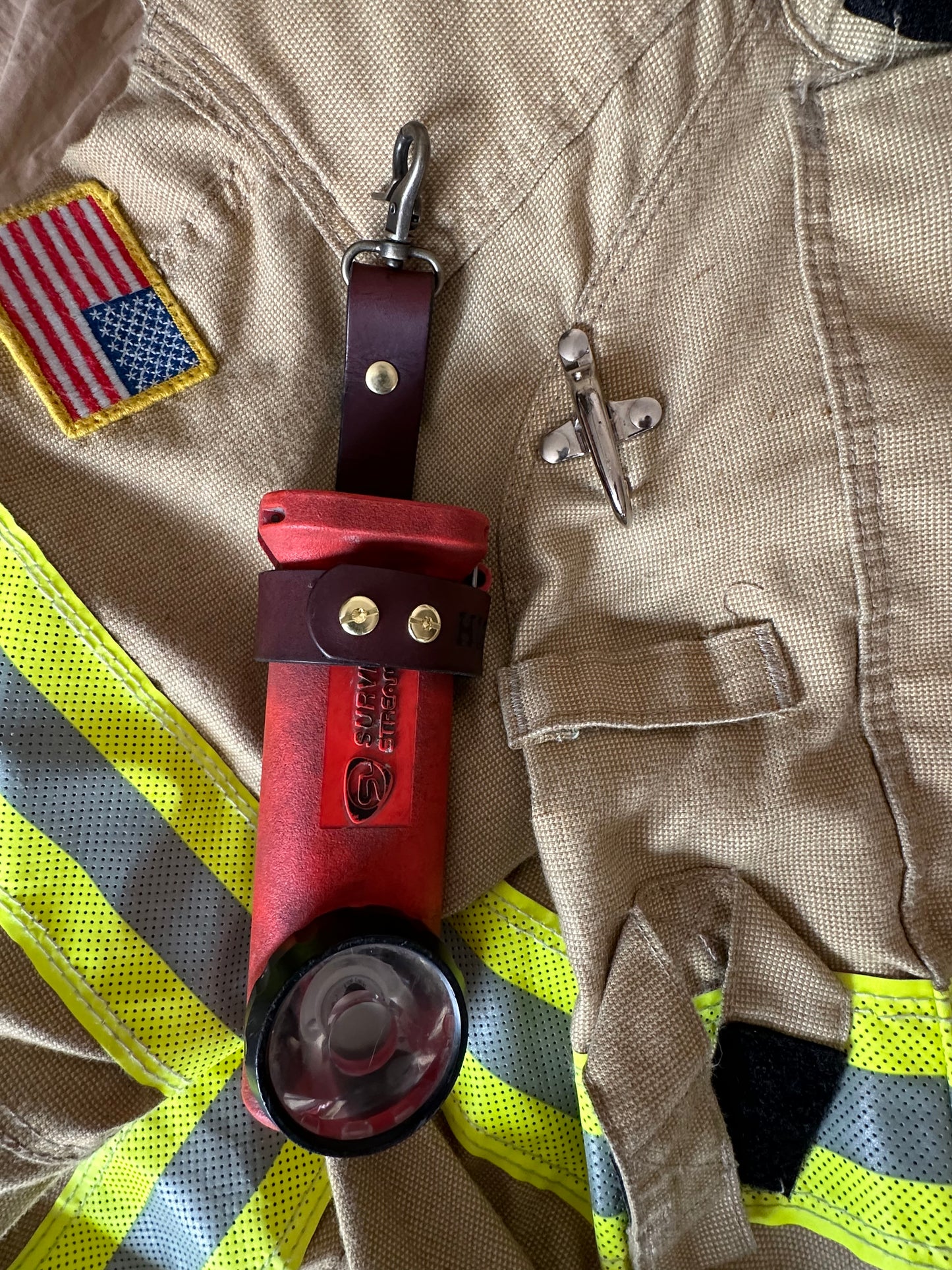 Leather Inverted Flashlight Strap