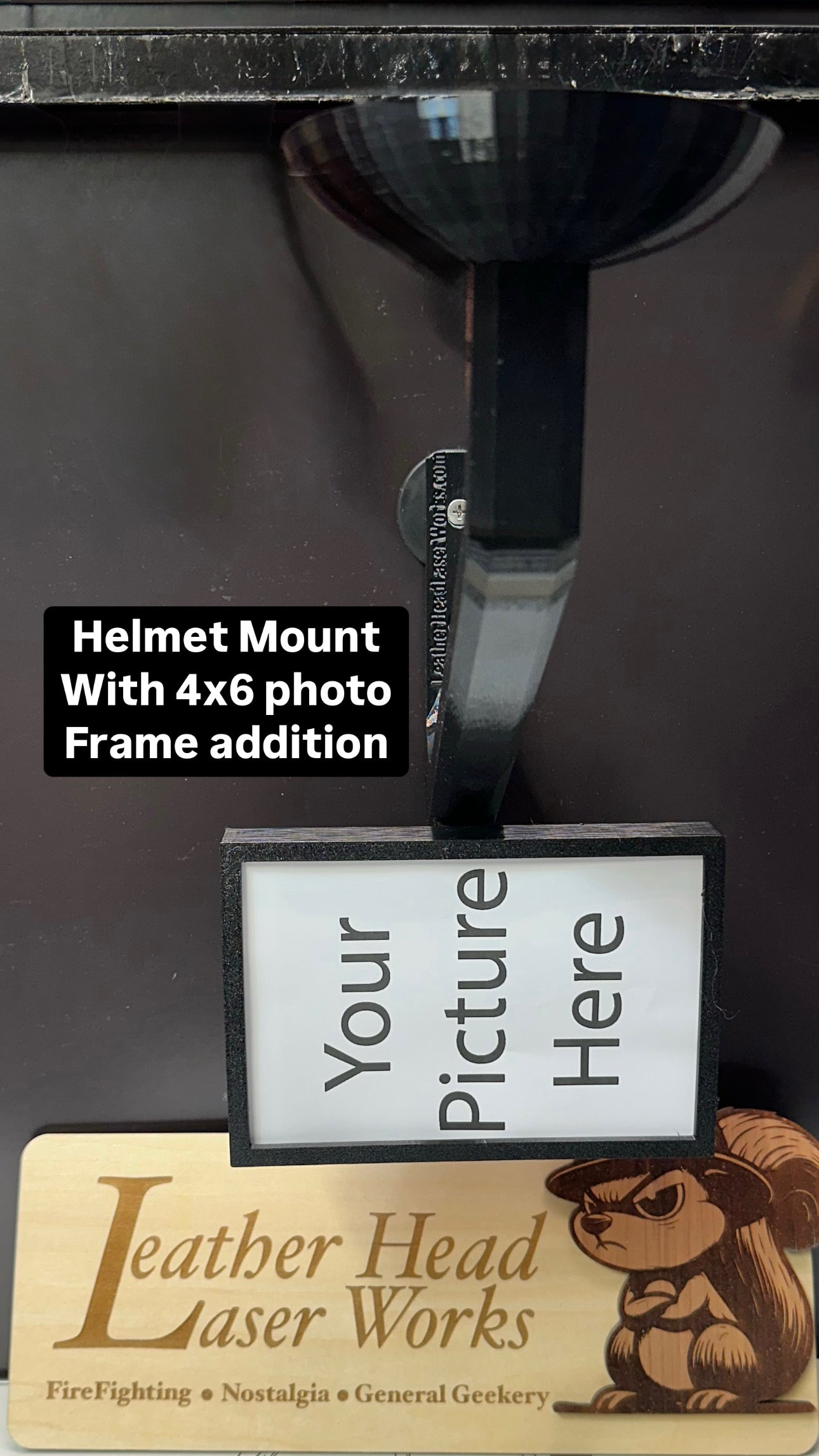 Fire Helmet Wall Mount Display