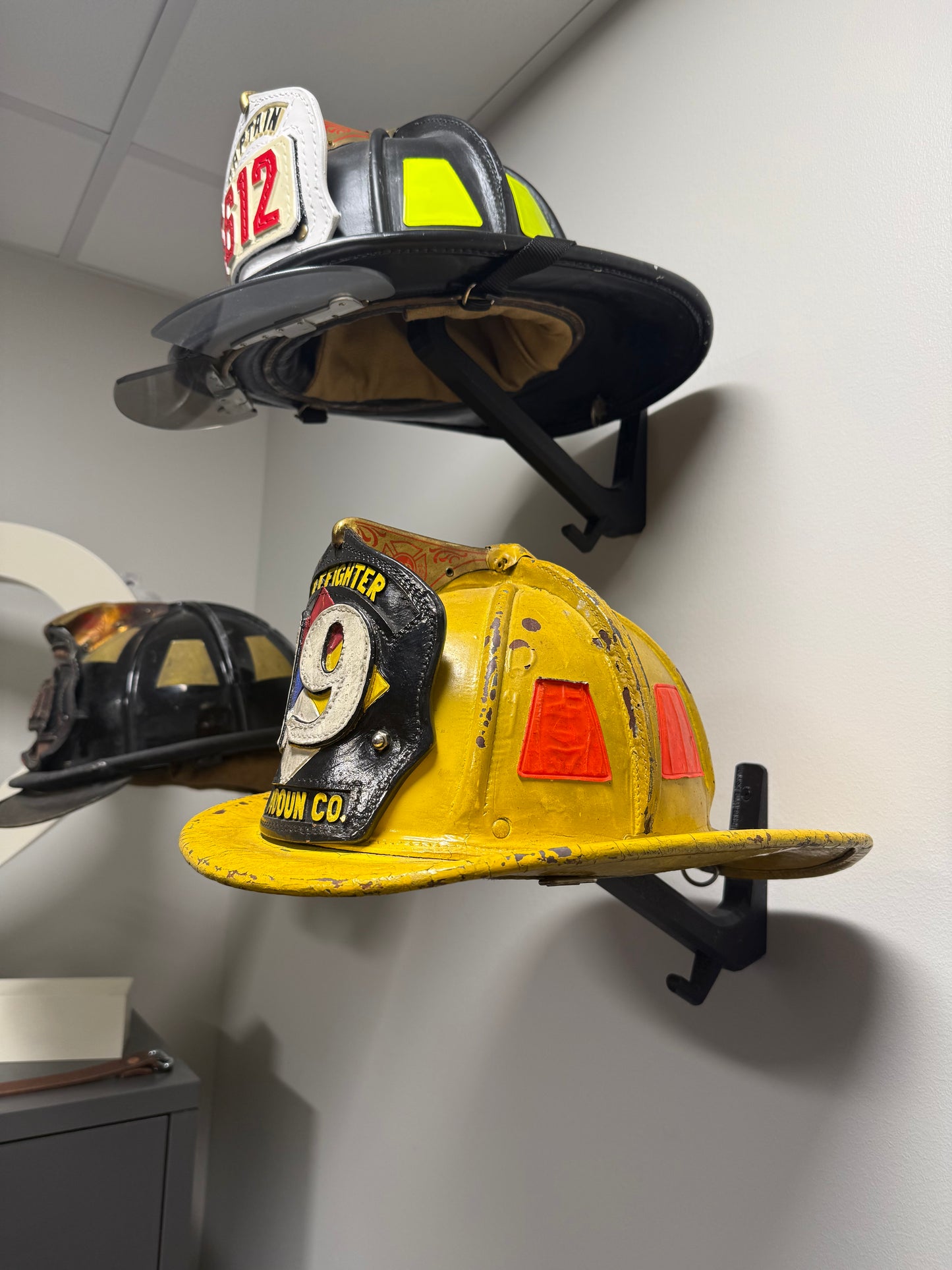 Fire Helmet Wall Mount Display