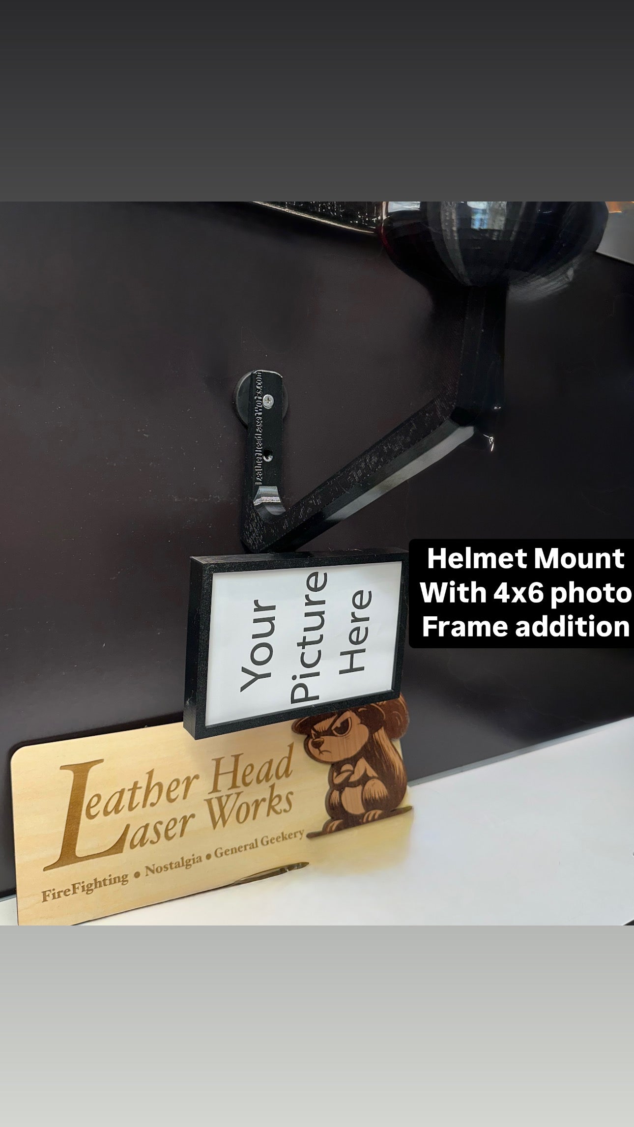 Fire Helmet Wall Mount Display