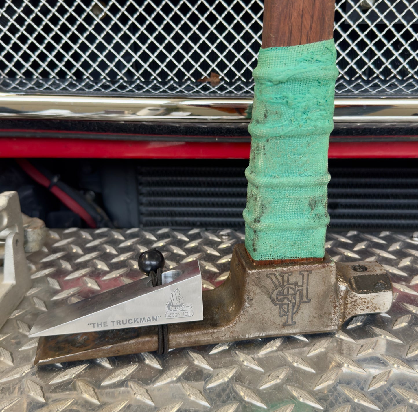 The Truckman- 1 Aluminum Door Chock Pick Hole, Firefighter, Forcible Entry Tool